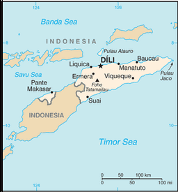 Map of Timor-Leste