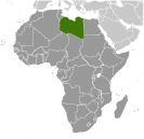 Location of Libya