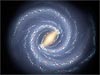 This artist's concept illustrates the new view of the Milky Way