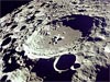 A crater on Earth's moon