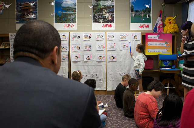Deputy Secretary Tony Miller joined a class at Picadome Elementary in Lexington, Ky. Official Department of Education photo by Joshua Hoover.