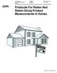 Protocols for Radon and Radon Decay Product Measurements in Homes