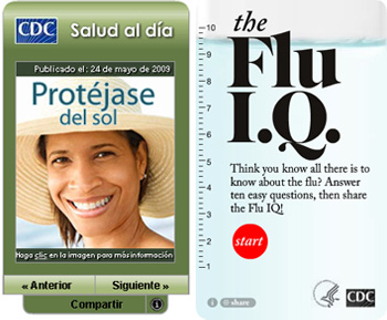 Salud al dia and the Flu IQ.