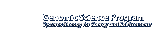 Genomic Science Program. Click to return to home page.