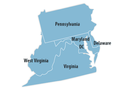 Mid-Atlantic Information Office Map