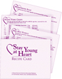Stay Young at Heart Recipe Cards