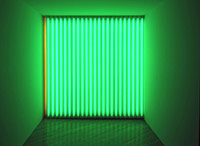 IMAGE: Dan Flavin untitled (to Jan and Ron Greenberg), 1972-73 yellow and green fluorescent light 8 ft. (244 cm) high, in a corridor measuring 8 ft. (244 cm) high and 8 ft. (244 cm) wide, length variable Edition: 1/3 Solomon R. Guggenheim Museum New York; Panza Collection, 1991 91.3708 