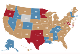 State Programs Annual Overview map