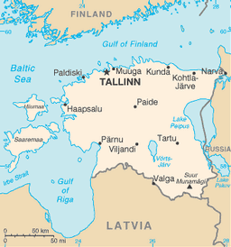 Map of Estonia