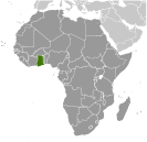 Location of Ghana