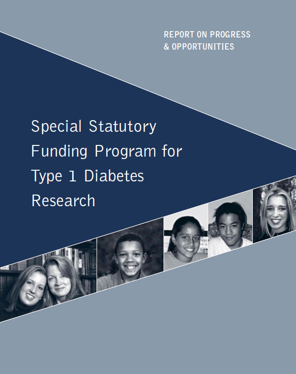 Cover graphic for the Special Statutory Funding Program for Type 1 Diabetes Research Report