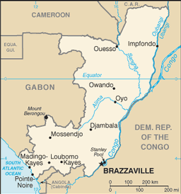 Map of Congo, Republic of the