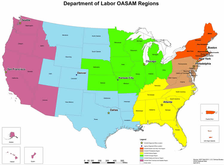 OASAM Regional Map