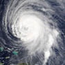 Satellite photo of hurricane