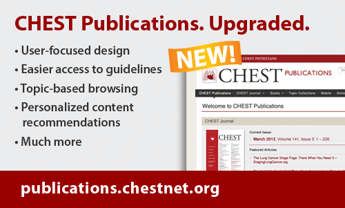 CHEST Publications New Website