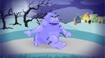 Halloween Germ Monster e-card
