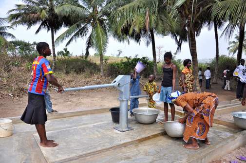 Water pump provided by USAID - Ghana