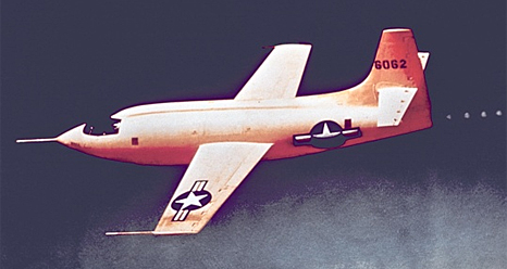 XS-1 aircraft in flight