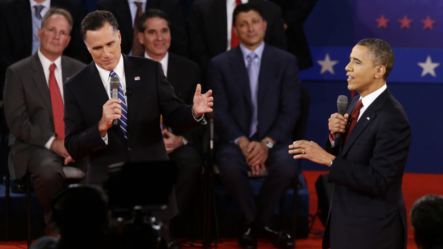 El formato del segundo debate Obama-Romney incluyó un auditorio de electores indecisos que formularon las preguntas.