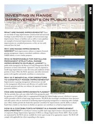 image of rangeland improvement fact sheet