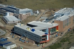 NREL's new high performance computer data center will reside in the Energy Systems Integration Facility, which is currently under construction. The data center will expand the laboratory's capabilities in modeling and simulation necessary to advance renewable energy and energy efficiency technologies. | Photo courtesy of Dennis Schroeder, NREL.