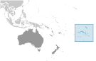 Location of French Polynesia