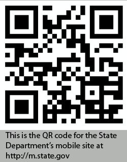 Date: 02/09/2011 Description: QR Code for m.state.gov - State Dept Image