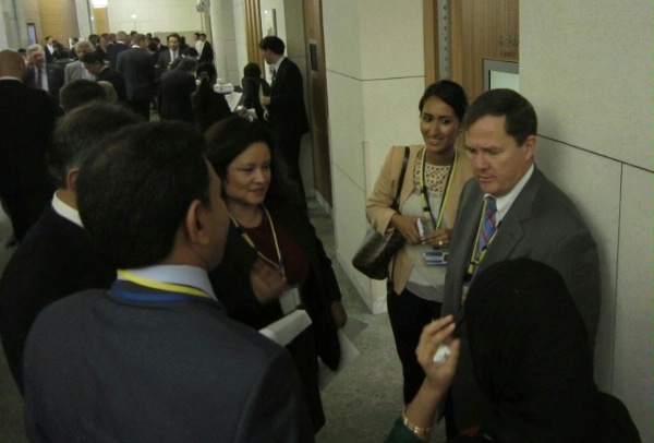 Deputy Assistant Secretary Thomas Melia meets with members of Afghan Civil Society on margins of Tokyo Conference.