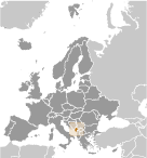 Location of Montenegro