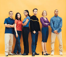 Photograph of a group of teenagers