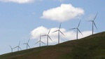 Date: 10/11/2012 Description: Wind turbines on top of hill © AP Image