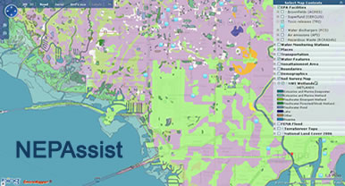 NEPAssist mapping tool image