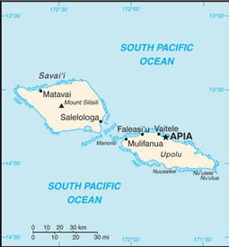 Map of Samoa