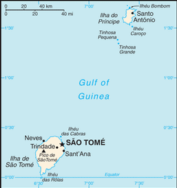 Map of Sao Tome and Principe