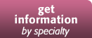 get information by specialty