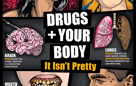 Click here to see the publication Drugs + Your Body: It Isn’t Pretty (Teaching Guide) Poster