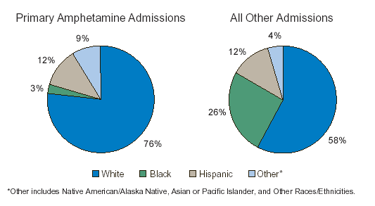 Figure 3. Primary Amphetamine Admissions, by Race/Ethnicity: 2001