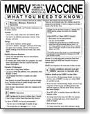 Measles/Mumps/Rubella & Varicella (MMRV) VIS