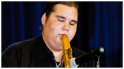 Thumbnail - clicking will open full size image - Cody BlackBird, 2011 NAMA award winning flutist