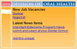 Upload the code for the new IHS Dental Recruitment Widget