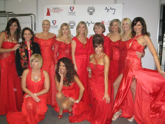 Argentine celebrities at the Red Dress Collection