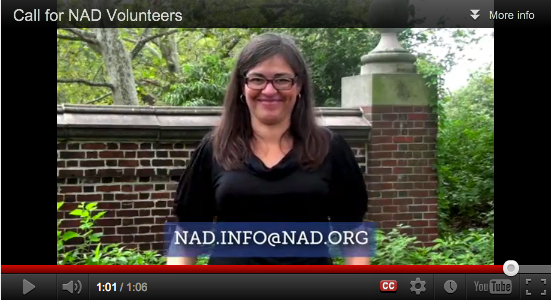 Call for NAD Volunteers
