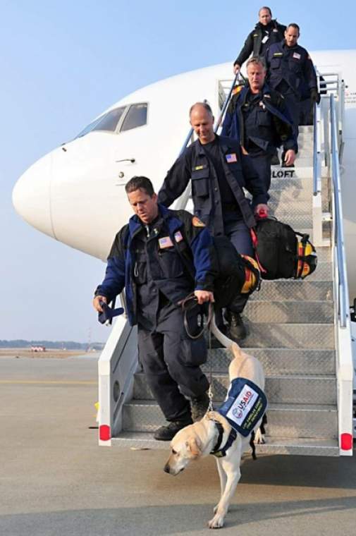 USAID Urban Search and Rescue Team Members Arrive in Japan