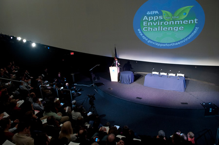 Aneesh Chopra at the Apps for the Environment Forum on November 8, 2011.  