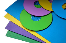 image of file folders and cds