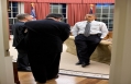 President Obama Talks with Alan Krueger and Jack Lew