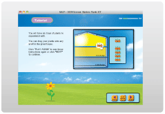 Image of a screenshot of the Mystery Plants interactive computer task.