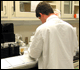 Employee in laboratory