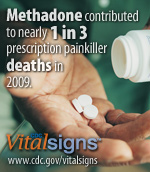 Methadone contributed to nearly 1 in 3 prescription painkiller deaths in 2009.