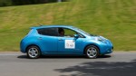 PHOTO: Test drive of the Nissan LEAF, the first 100% electric vehicle, at Crystal Palace on July 28, 2012 in London.